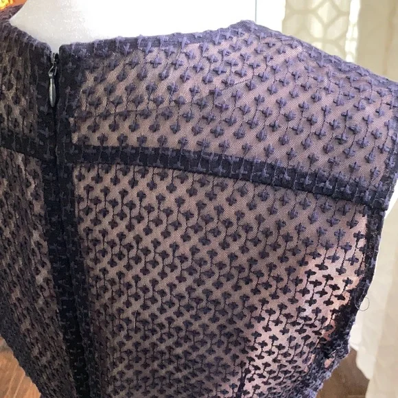 Barney’s NY Navy Lace Detail Dress sz 4 - Picture 15 of 17